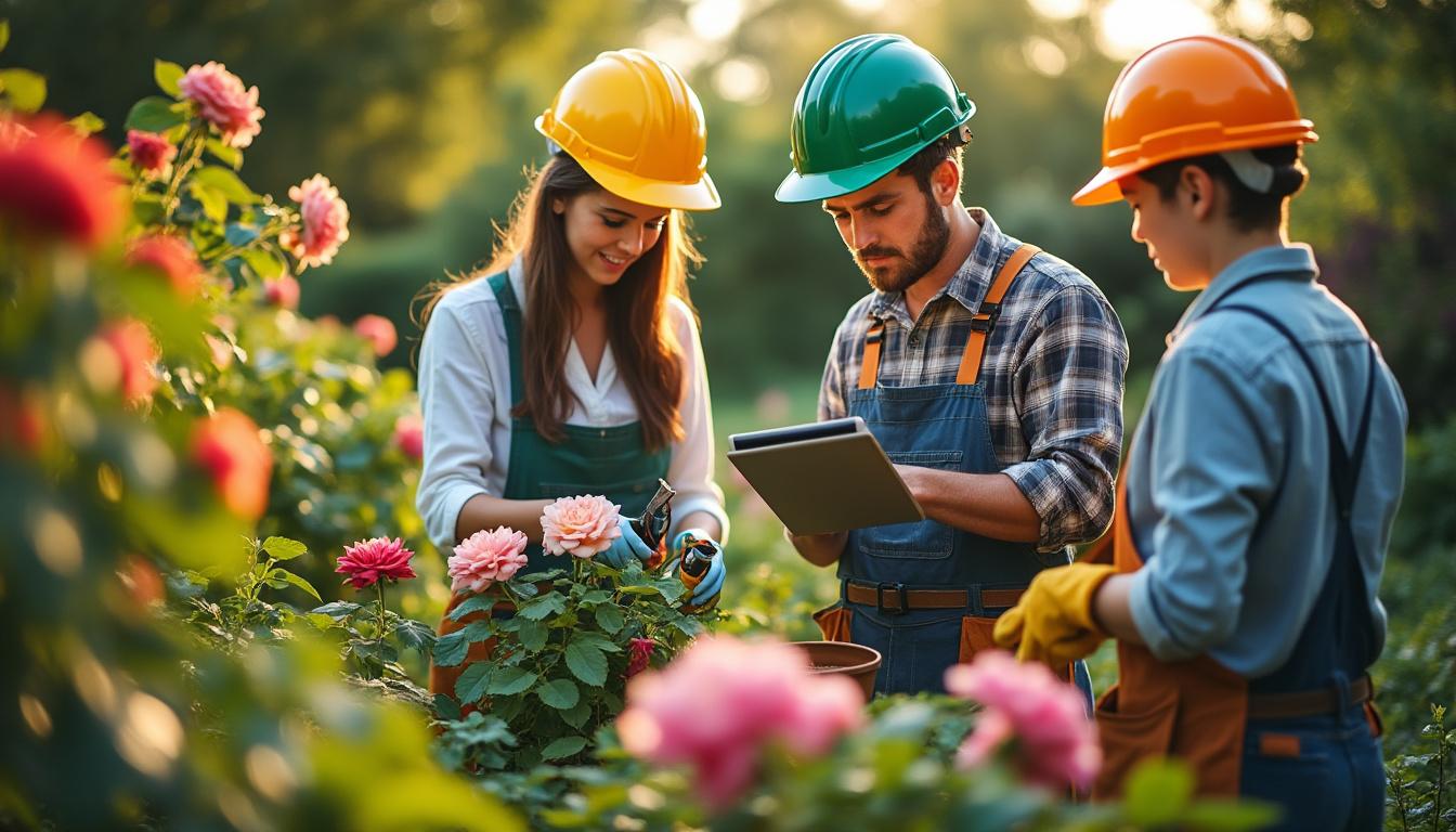 Illustration: Présentation des métiers liés à l’évolution de carrière dans le jardinage