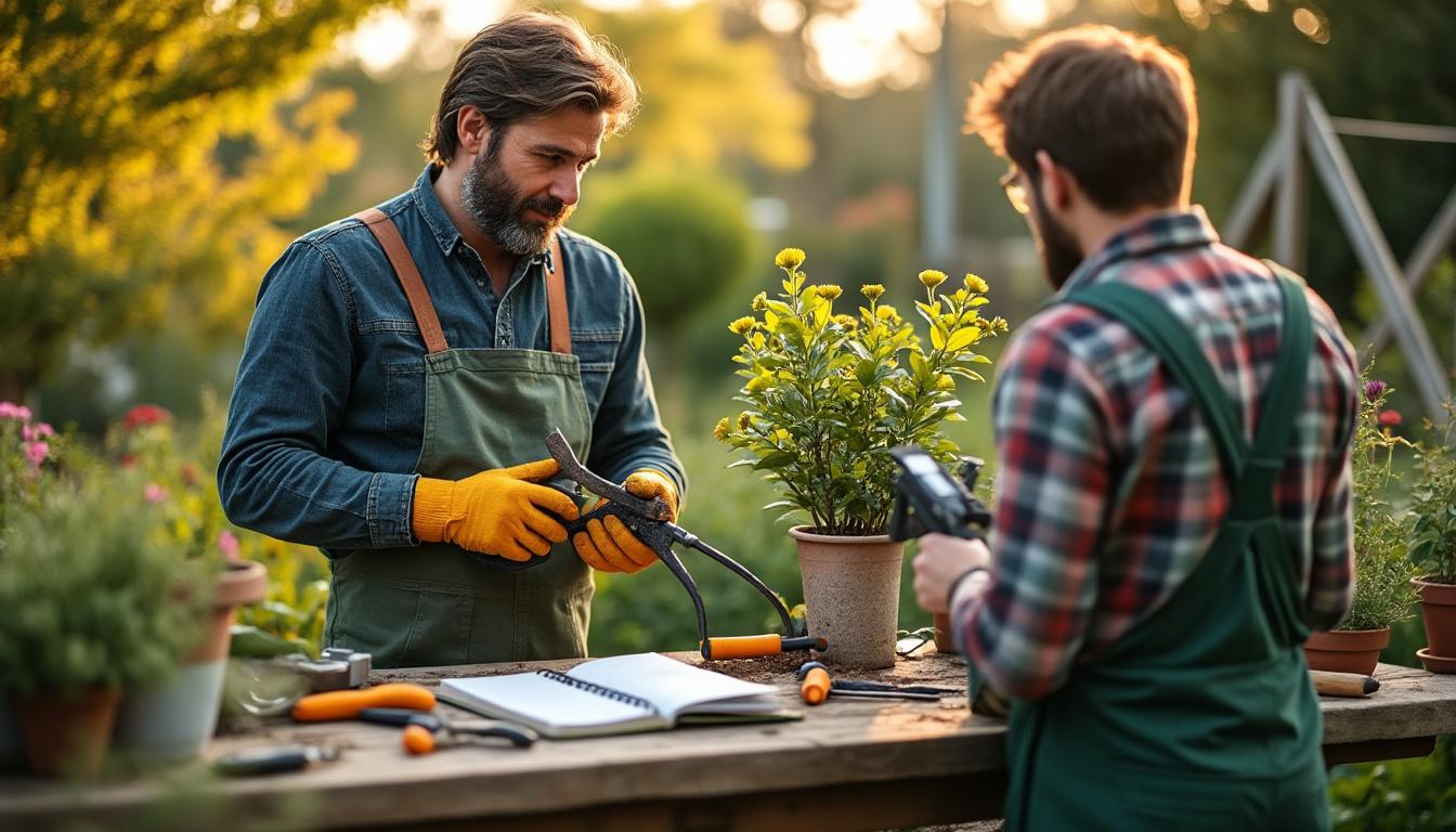 Illustration: Missions et compétences principales pour évoluer dans le jardinage