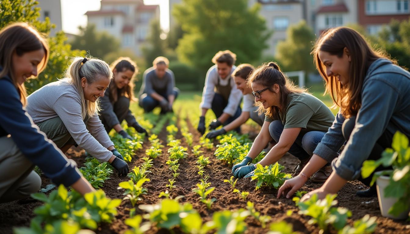 Illustration: Étapes pratiques pour créer et organiser un potager collectif