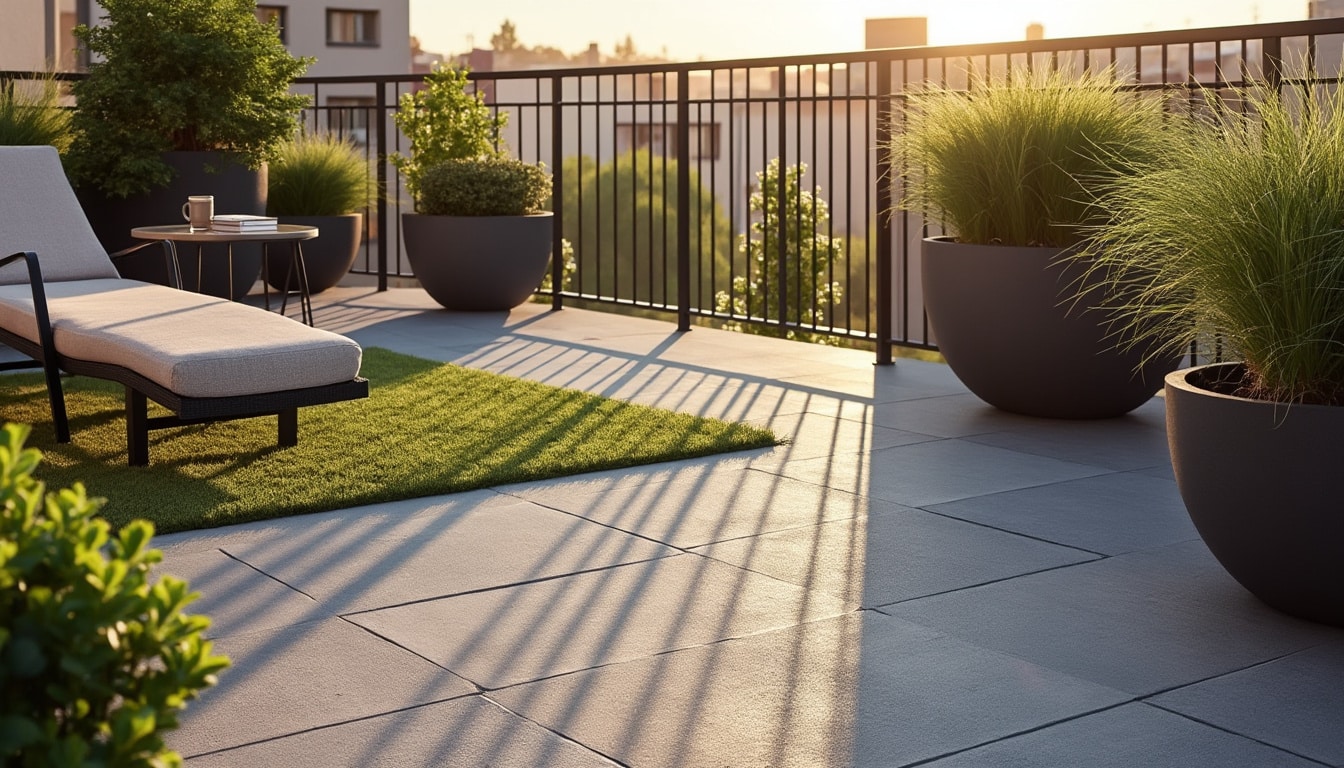 Illustration: Avantages et inconvénients d’installer un gazon synthétique sur un balcon