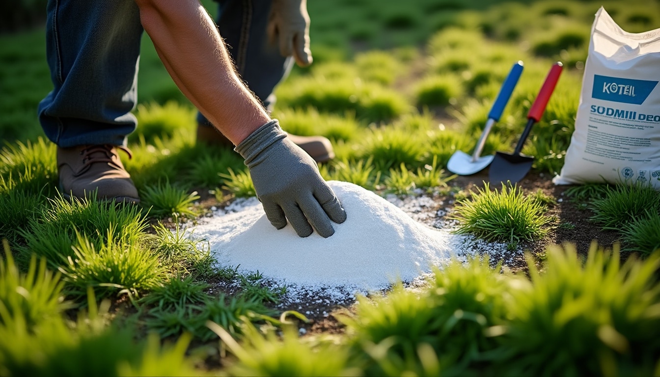 Illustration: Utilité du sulfate de fer pour la pelouse : effets et applications