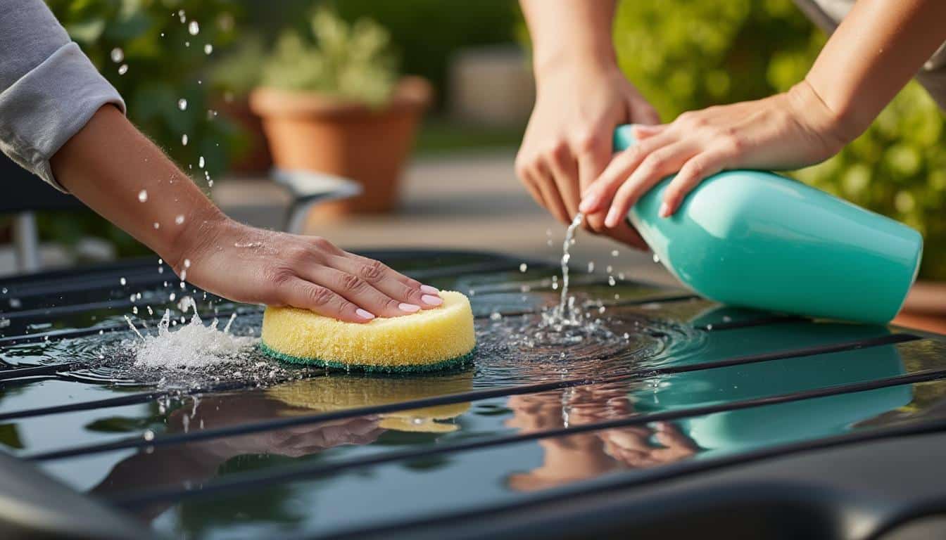 Comment raviver un salon de jardin en plastique noir facilement