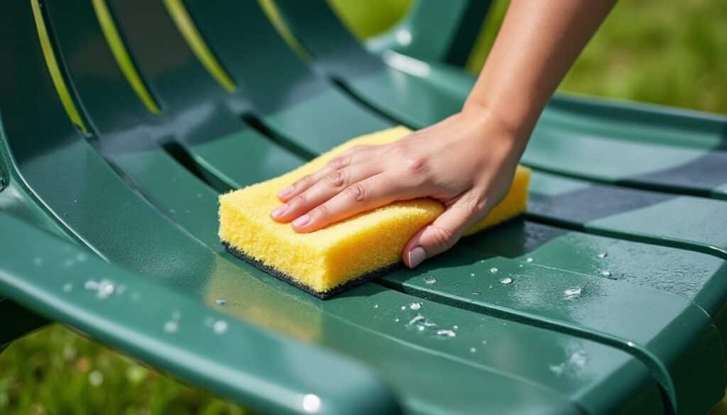 Comment raviver un salon de jardin en plastique vert facilement