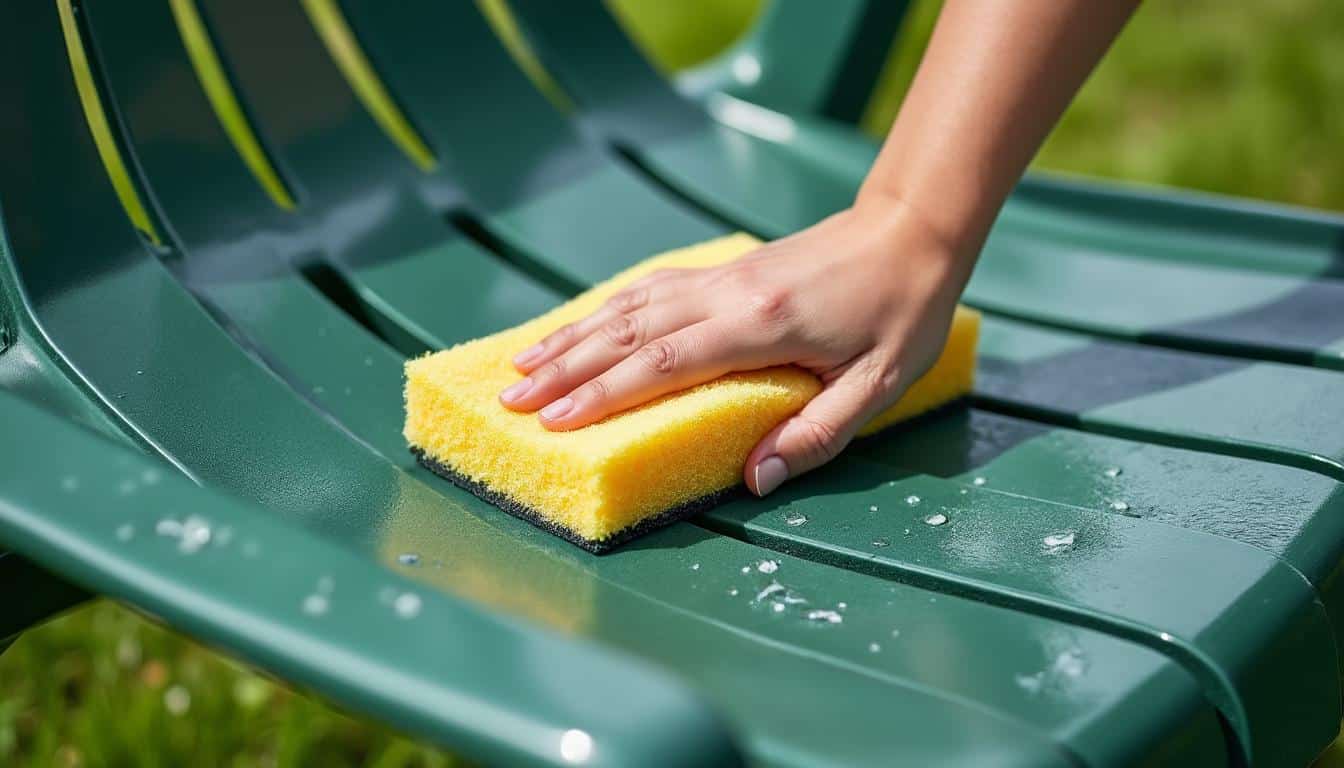 Comment raviver un salon de jardin en plastique vert facilement