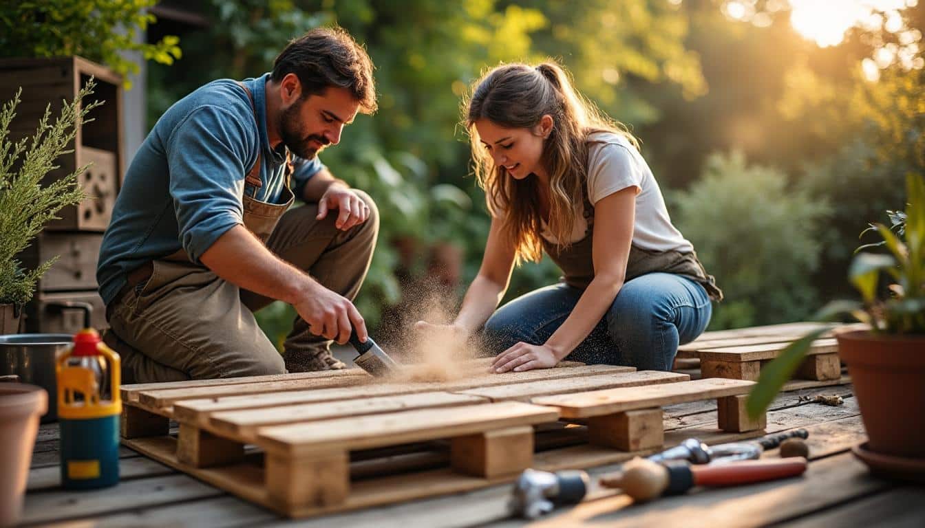 Illustration: Pourquoi se lancer dans la fabrication d’un salon de jardin en palette ?