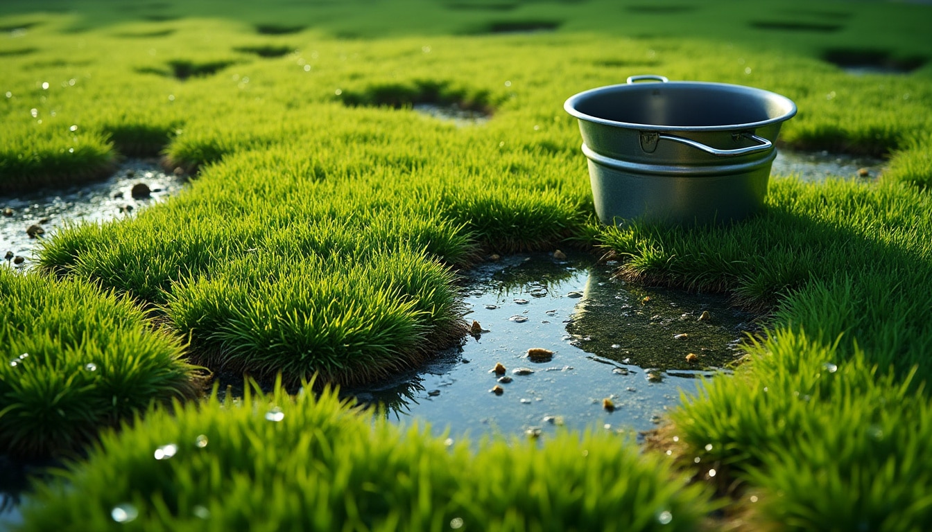 Pelouse avec du sulfate de fer : usage, bienfaits et précautions