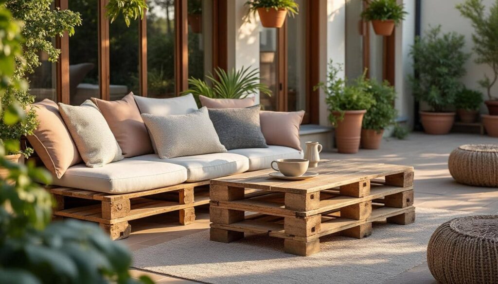 Plan de salon de jardin en palette : idées, conseils et tutoriel