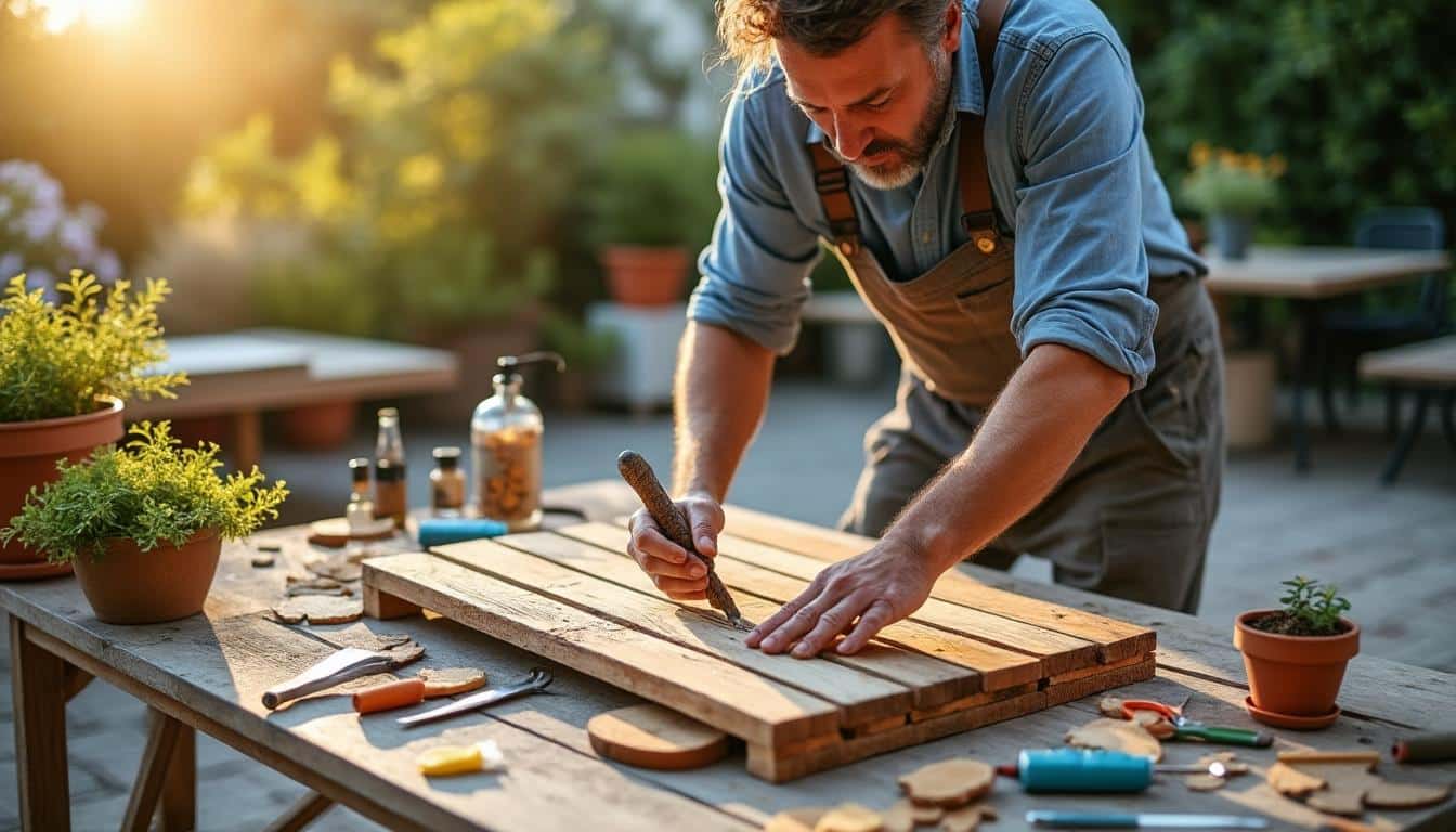 Illustration: Pourquoi envisager de réparer un salon de jardin en résine tressée avec du bois ?