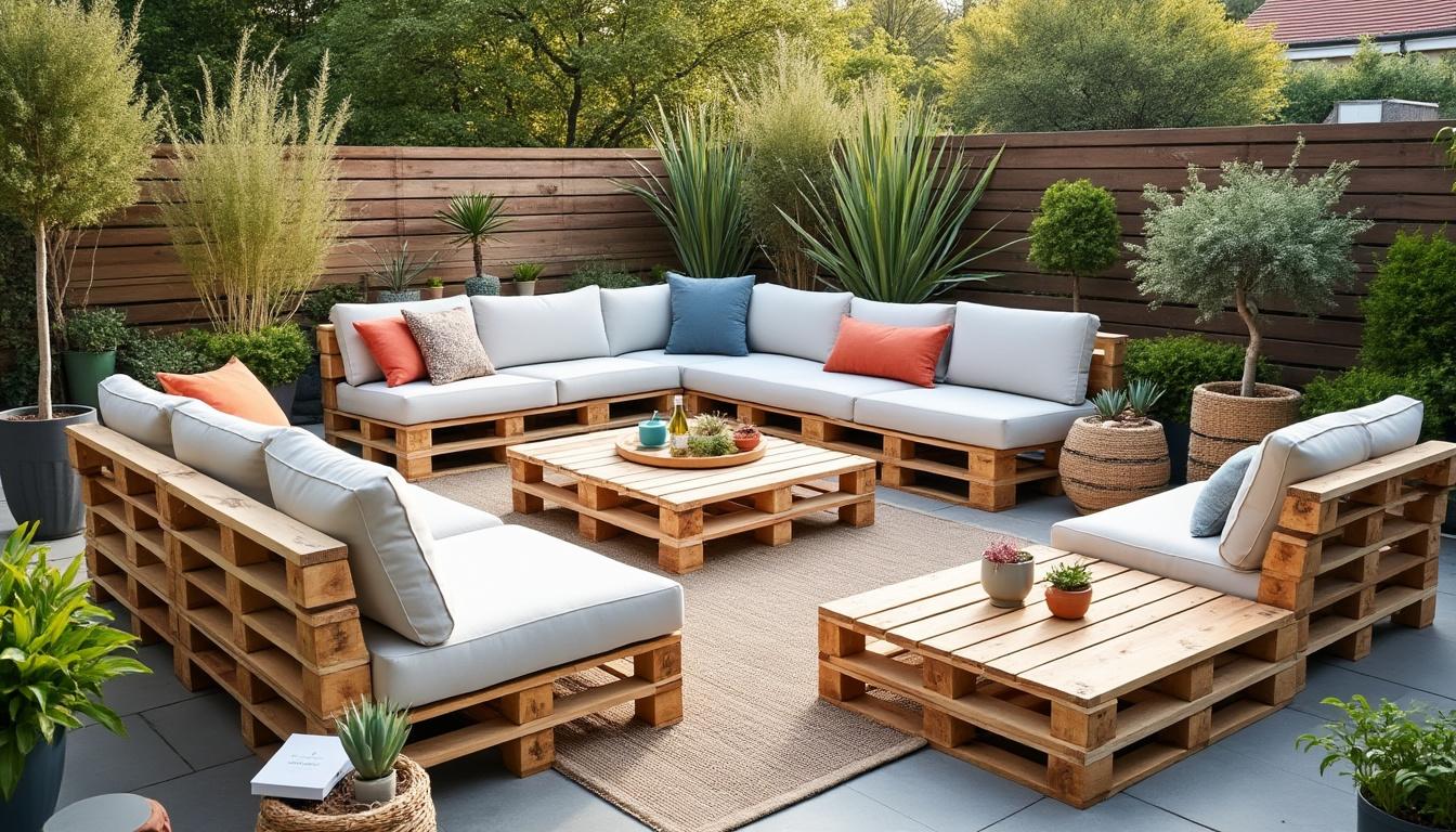 Illustration: Quels types de salons de jardin en palette peut-on imaginer ?