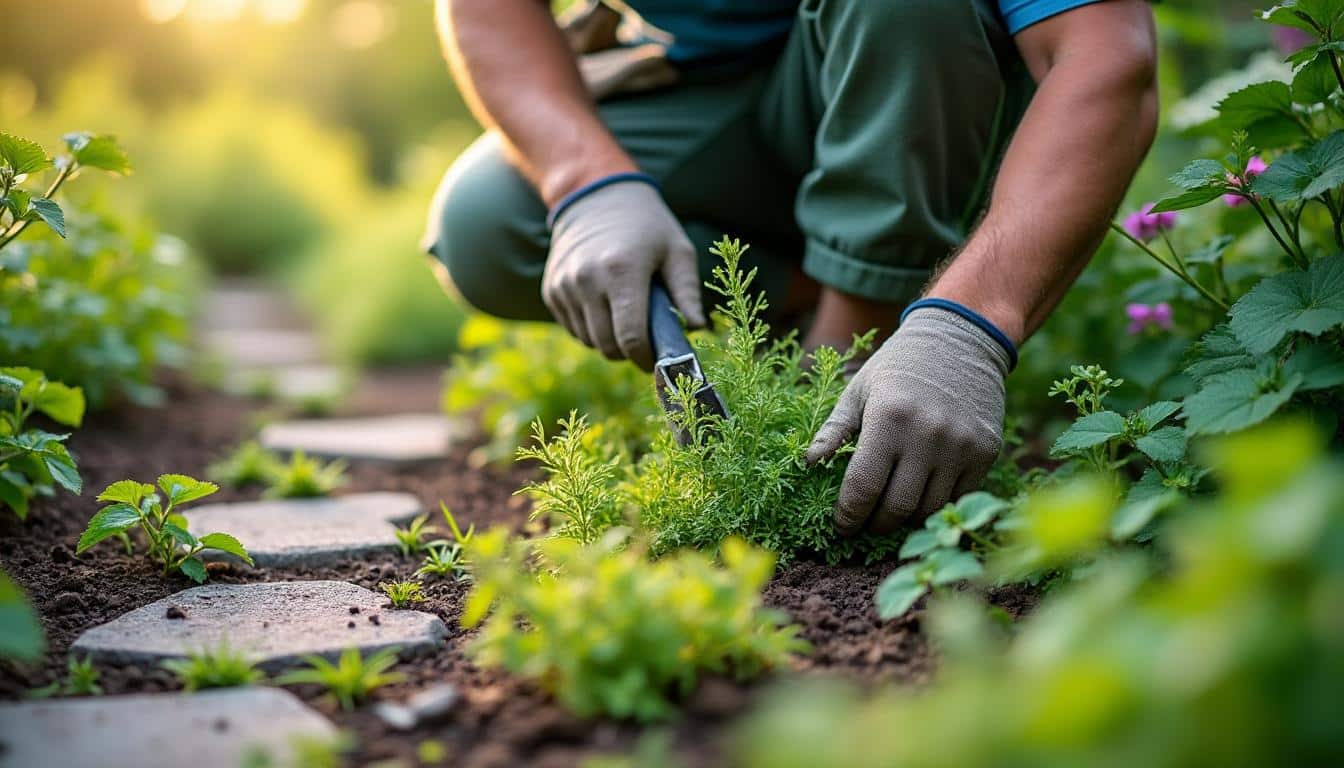 Illustration: Comprendre les enjeux d’une allée en gravier et le désherbage fréquent manuel