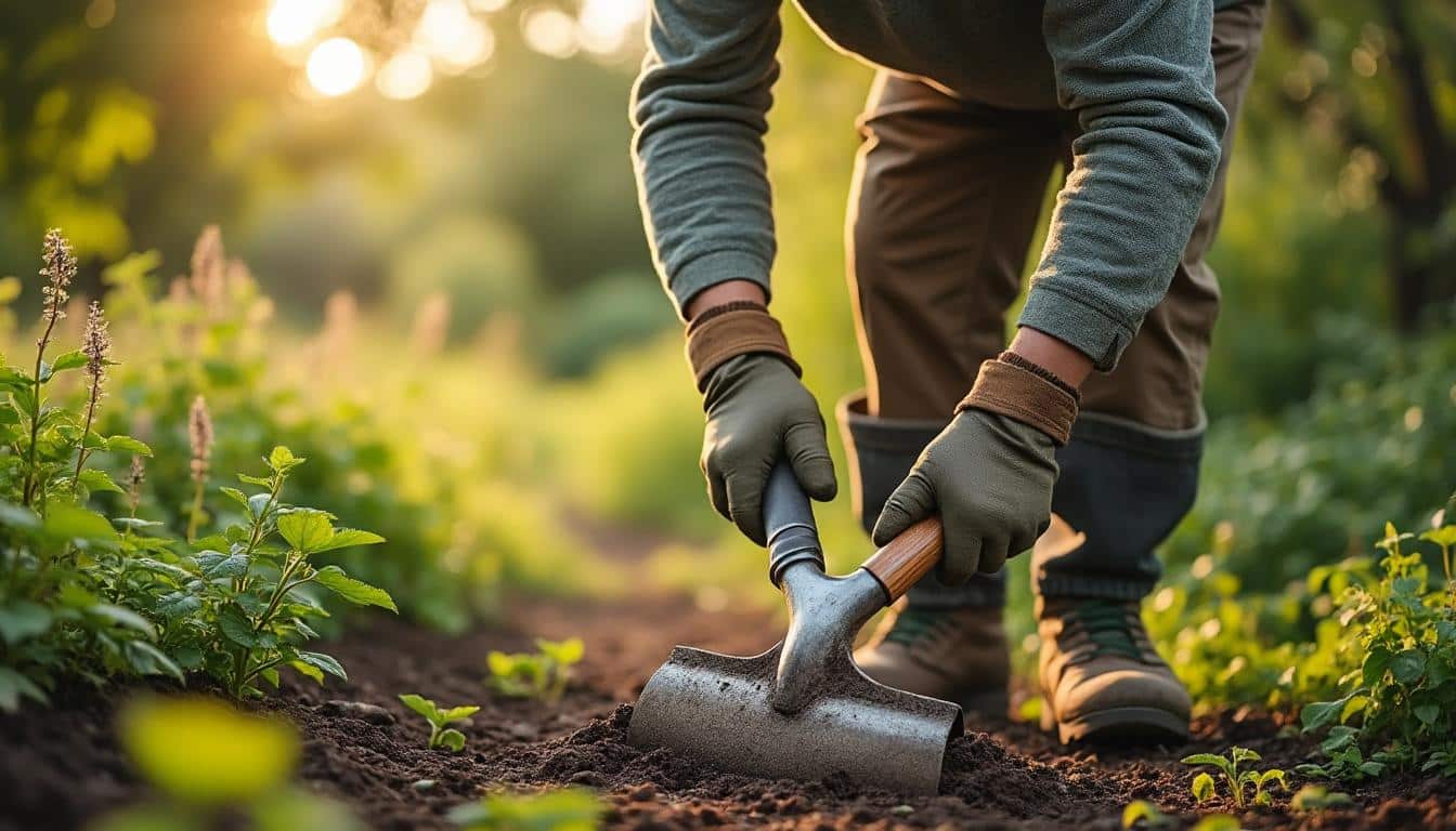Illustration: Comprendre l’entretien d’une allée de gravier pour débutant : le râteau, l’outil essentiel