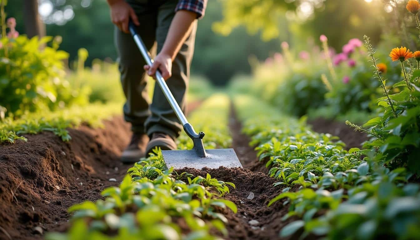 Illustration: Les bases de l’entretien d’une allée en gravier pour débutant avec un râteau