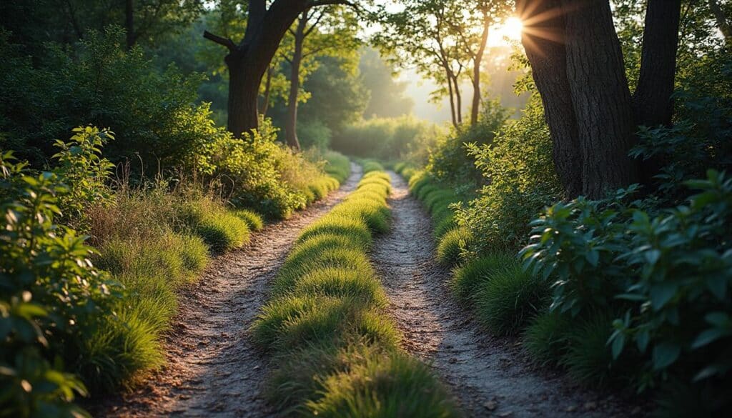 Allée en gravier : érosion par le vent et protection efficace