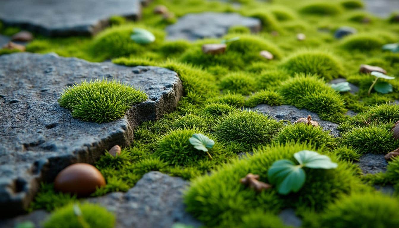 Allée en gravier : mousse envahissante, solution naturelle et efficace
