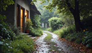 Solution au ruissellement de la pluie sur une allée en gravier : guide complet