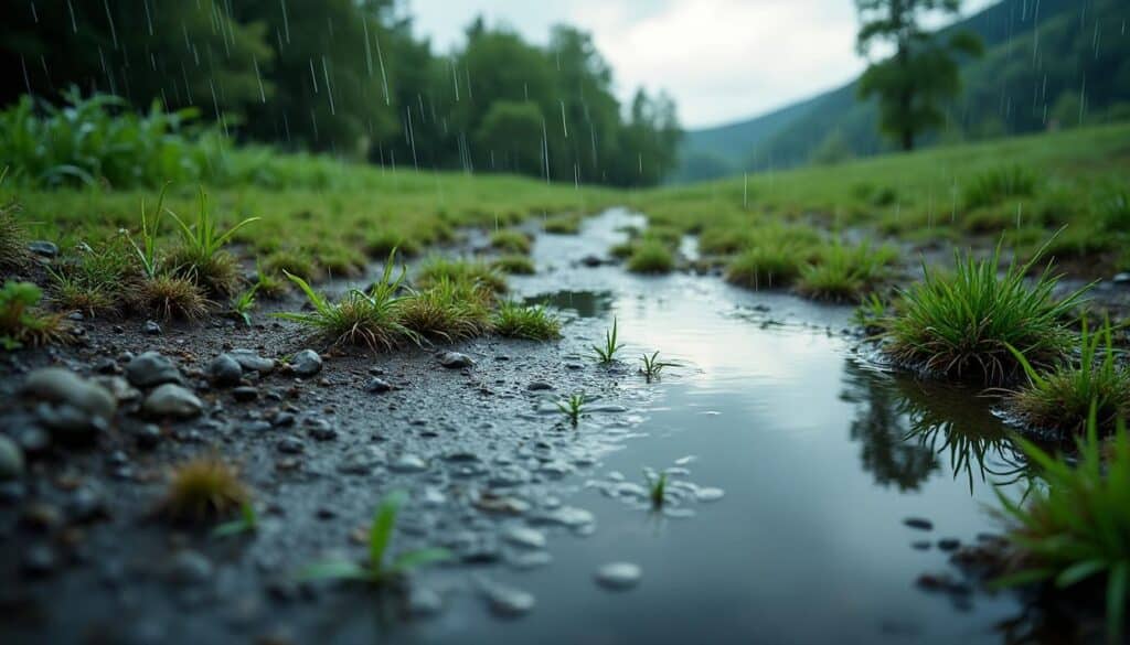 Allée en gravier : solution contre le ruissellement de pluie