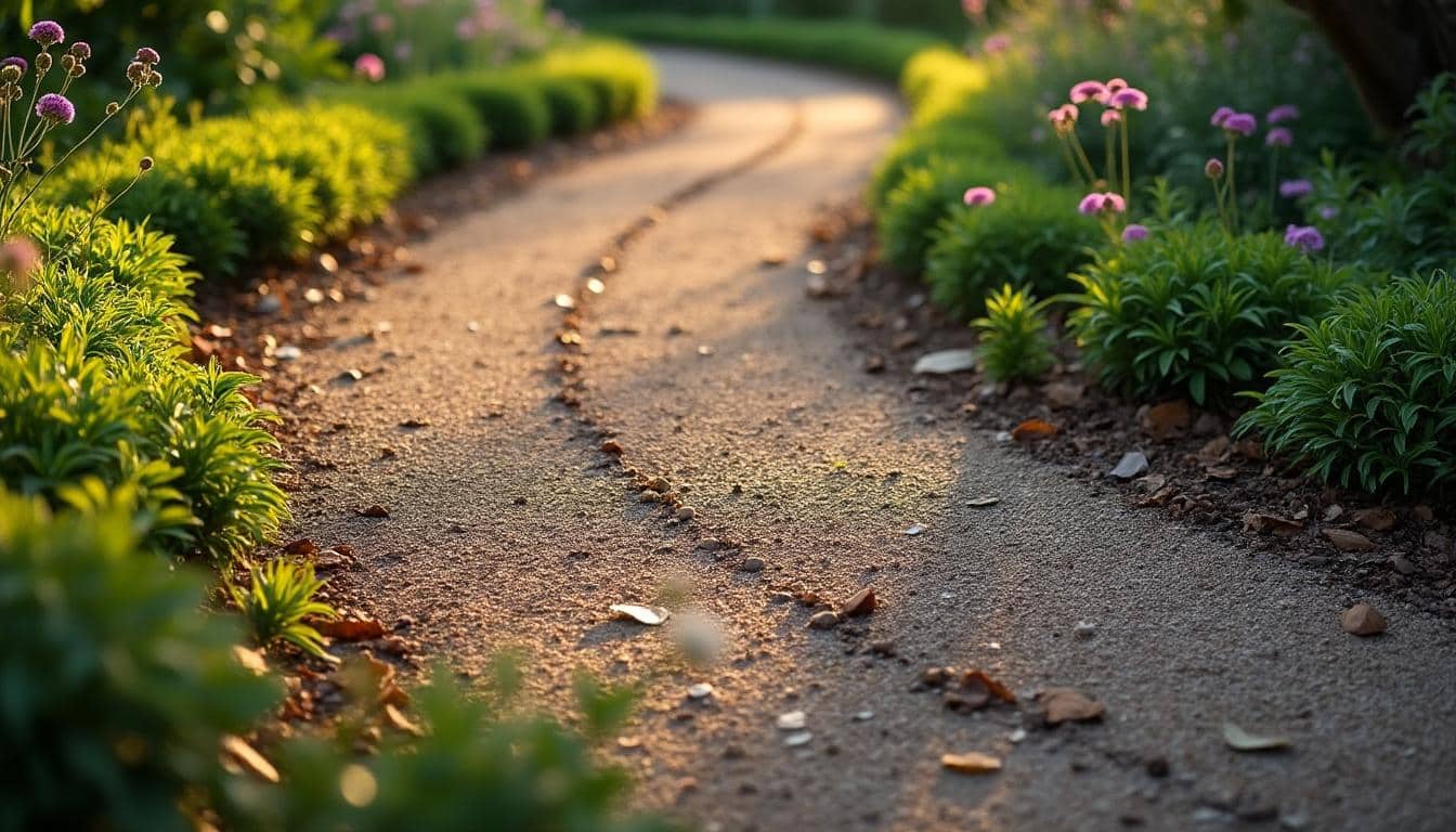 Illustration: Comprendre l’allée de gravier et le tassement dû au passage répété