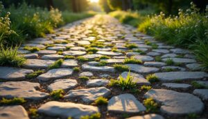 Allée de gravier : prévenir le tassement dû au passage répété