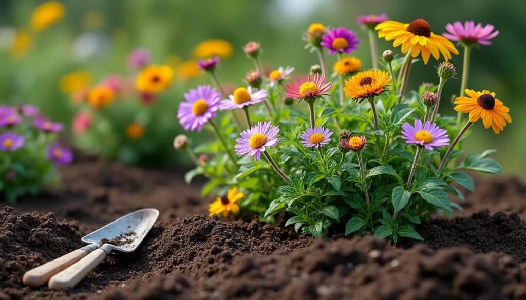 Massif vivace en sol argileux : réussir l’amendement efficace