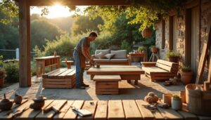 Fabrication d’un salon de jardin en bois : guide complet et écologique