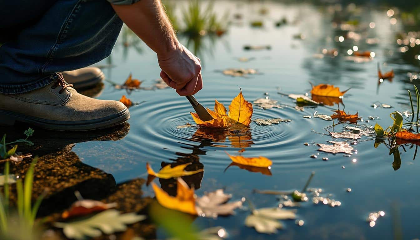 Entretien d'une mare naturelle à l'automne : nos conseils
