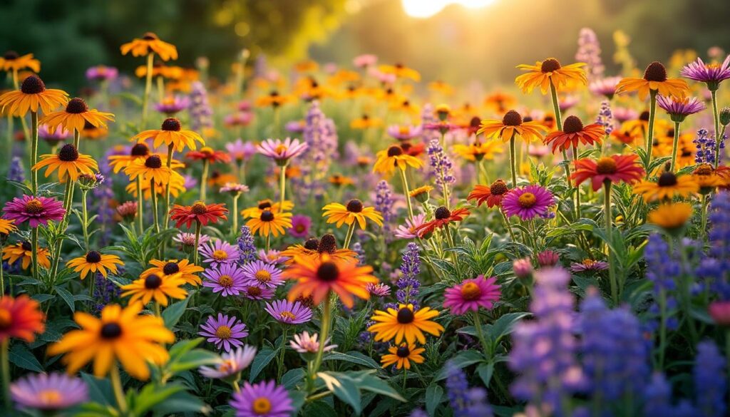 Massif vivace à floraison été prolongée : guide pour un jardin fleuri