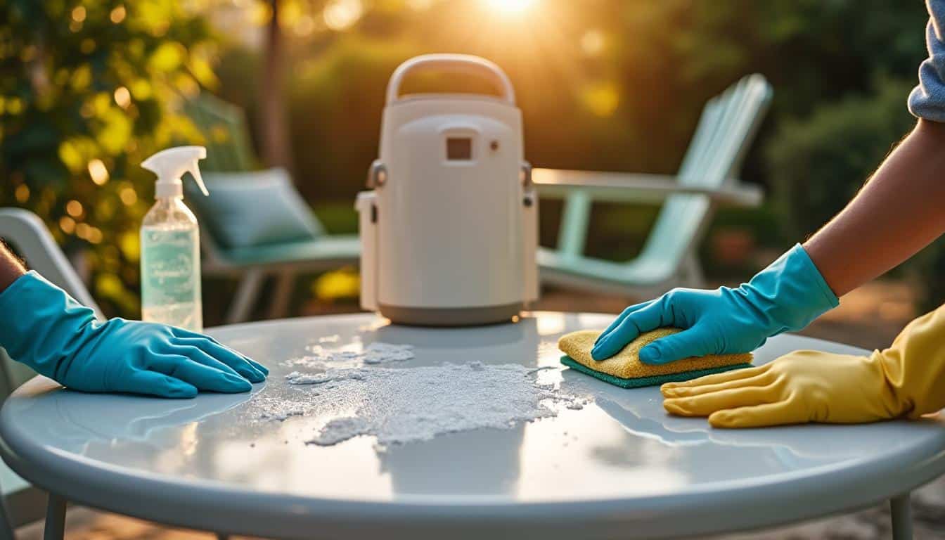 Illustration: Comment bien préparer votre salon de jardin en plastique avant de le peindre ?