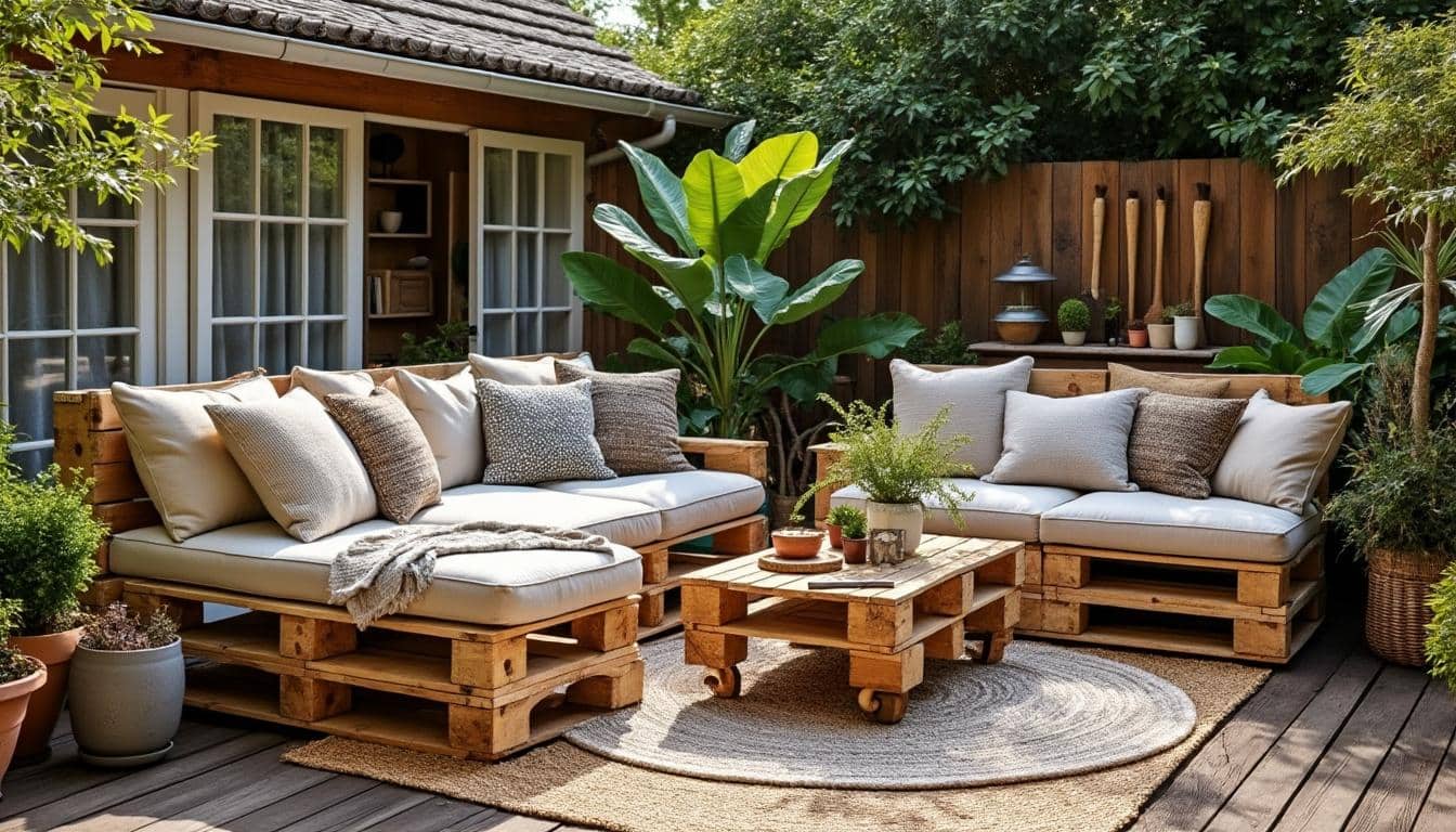 Illustration: Comprendre ce qu’est un salon de jardin en palette et ses atouts