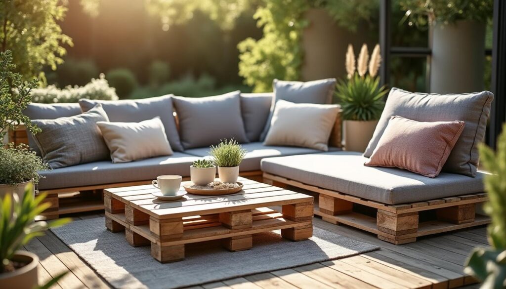 Plan pour un salon de jardin en palette : guide complet et astuces