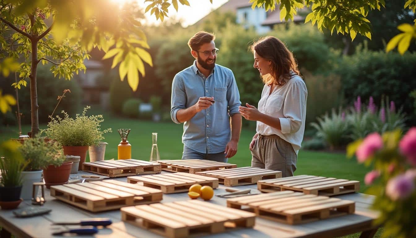 Illustration: Comment sélectionner les meilleures palettes pour votre salon de jardin ?