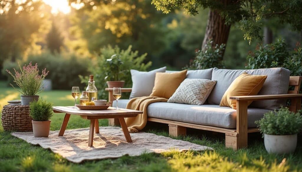 Salon de jardin fait maison : créez un espace unique et économique