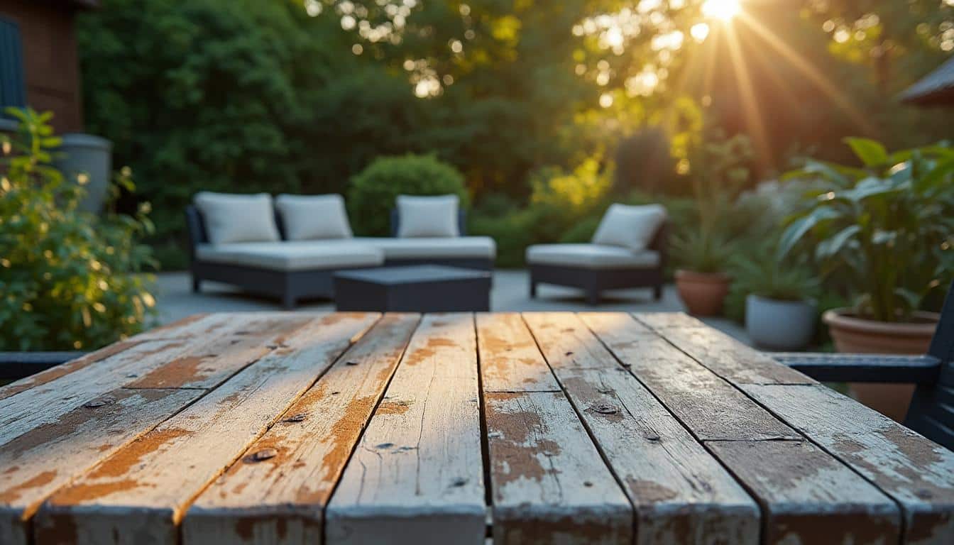 Illustration: Pourquoi le salon de jardin en résine tressée s’abîme-t-il avec le temps ?