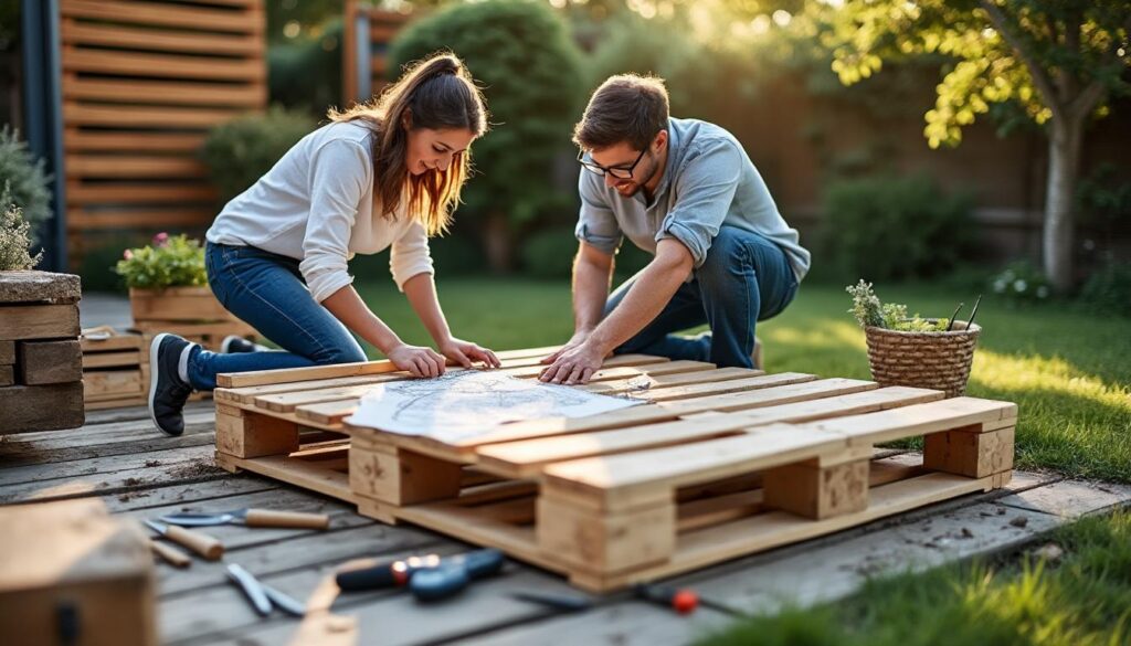 Fabrication d’un salon de jardin en palette : guide complet DIY