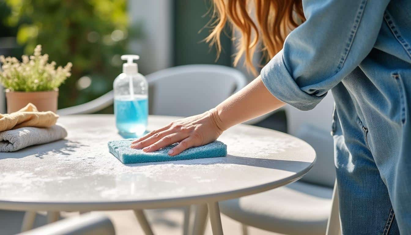 Nettoyer le salon de jardin avec du bicarbonate de soude efficacement