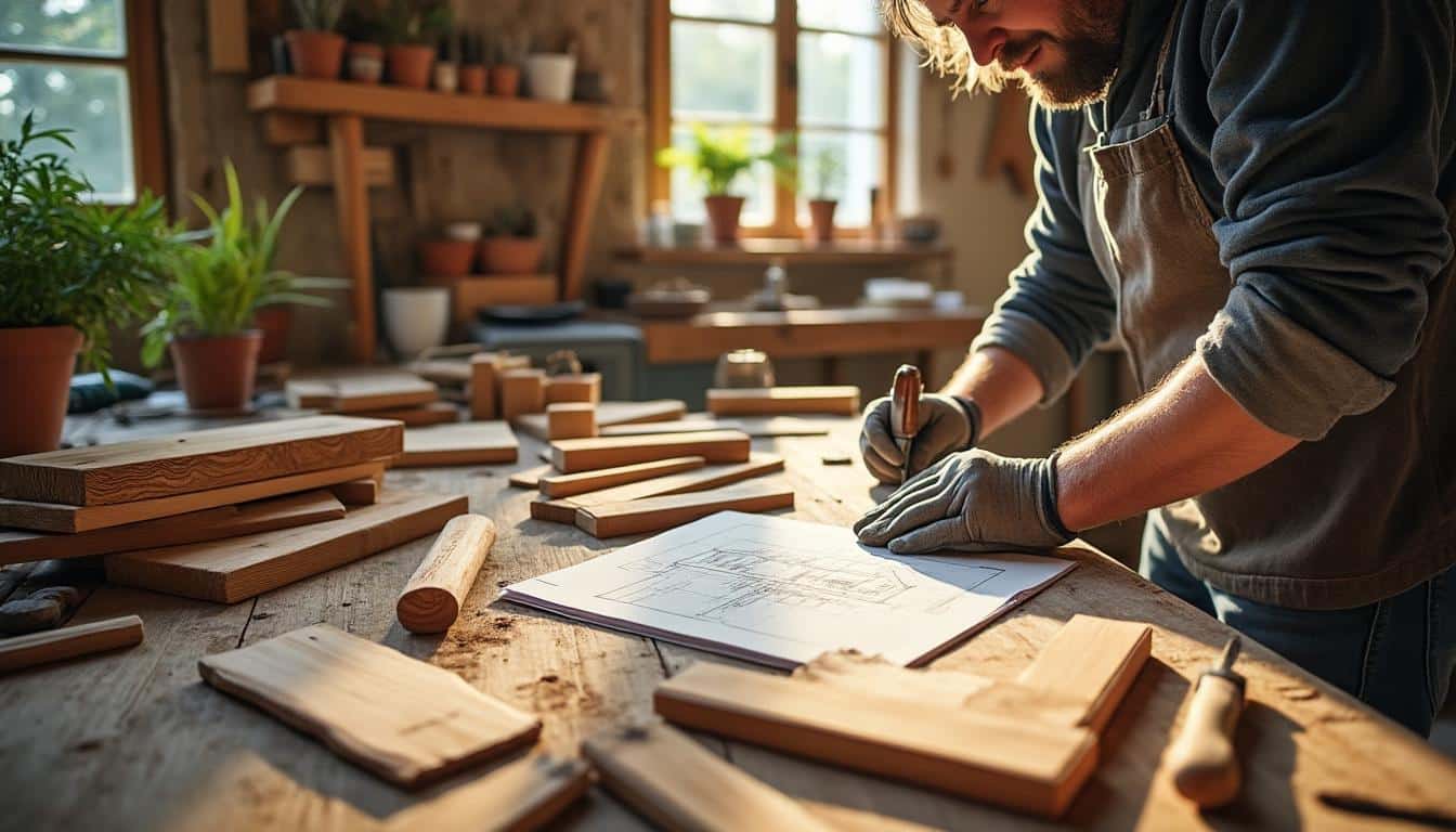 Illustration: Choisir les matériaux et outils adaptés pour un salon de jardin en bois réussi