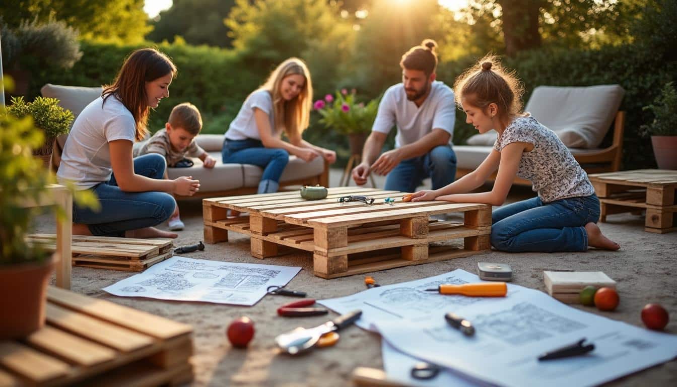 Plan salon de jardin en palette PDF gratuit : guide complet DIY