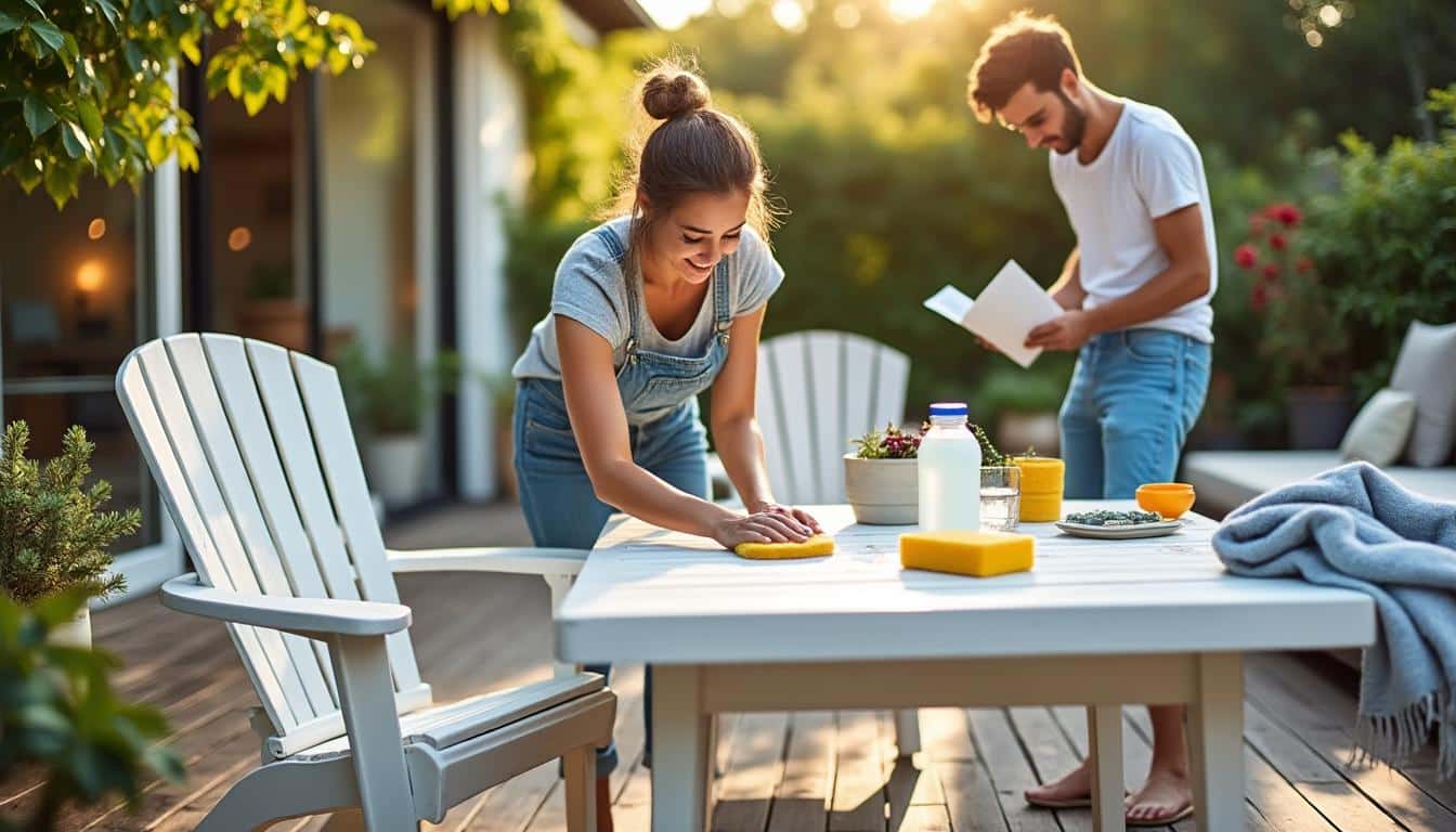 Illustration: Comment préparer et diagnostiquer son salon de jardin en PVC avant de le relooker