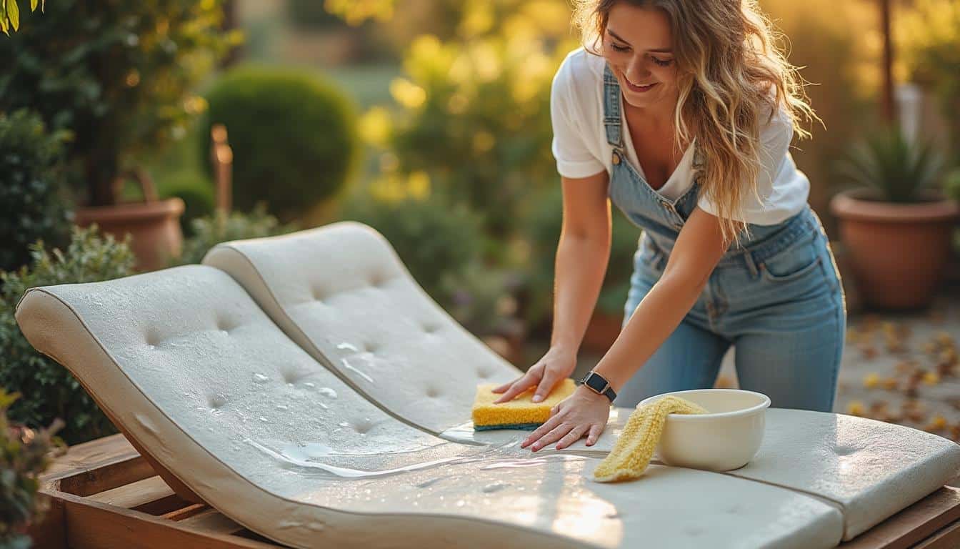 Illustration: Nettoyer efficacement son salon de jardin en plastique