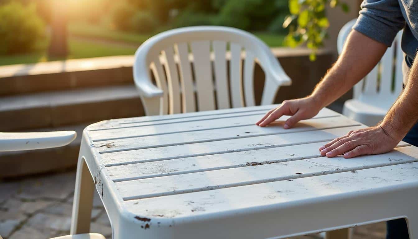 Illustration: Pourquoi le plastique du salon de jardin vieillit-il et comment le reconnaître ?