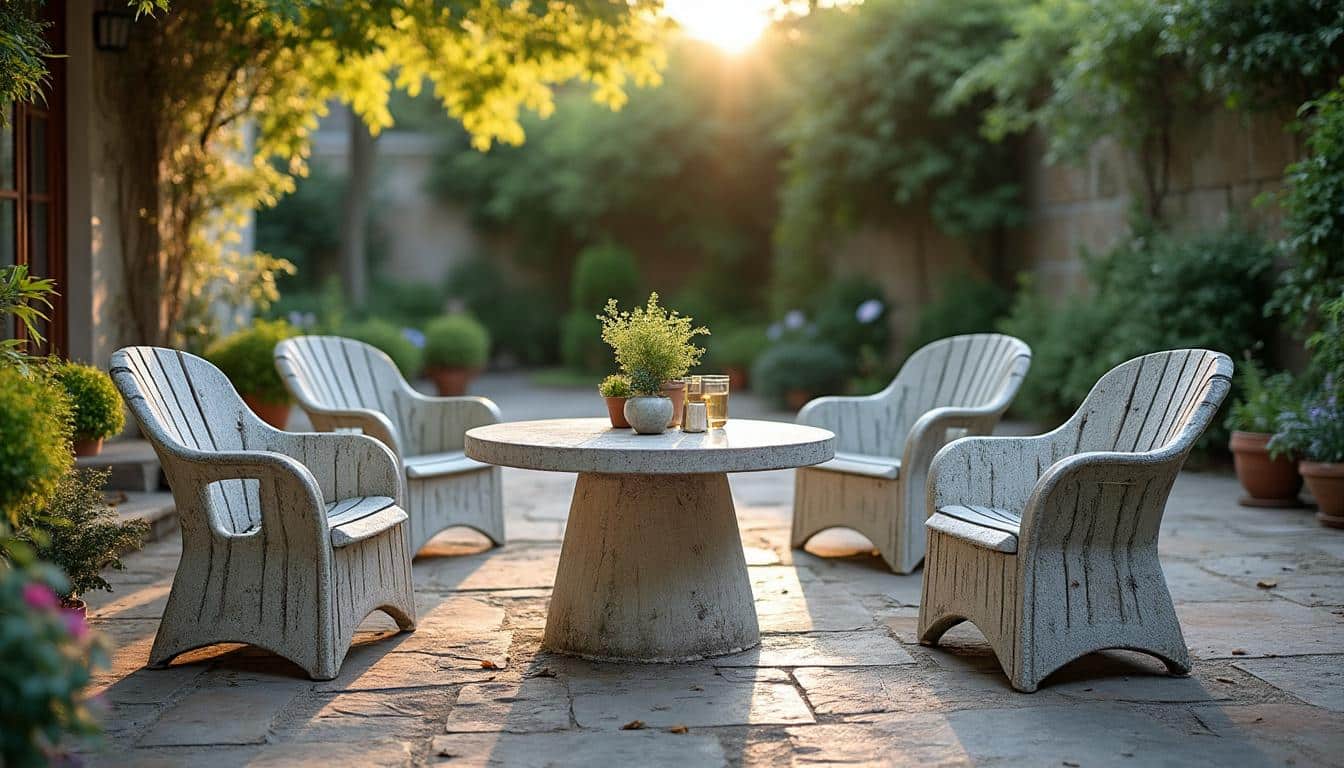 Illustration: Ce qui abîme un salon de jardin en résine tressée : causes fréquentes d’usure