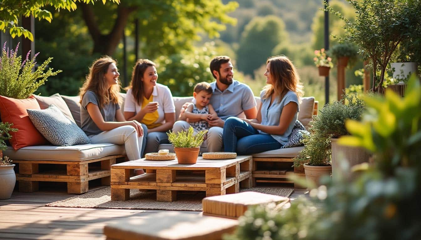 Illustration: Comprendre l’intérêt d’un salon de jardin en palette fait maison