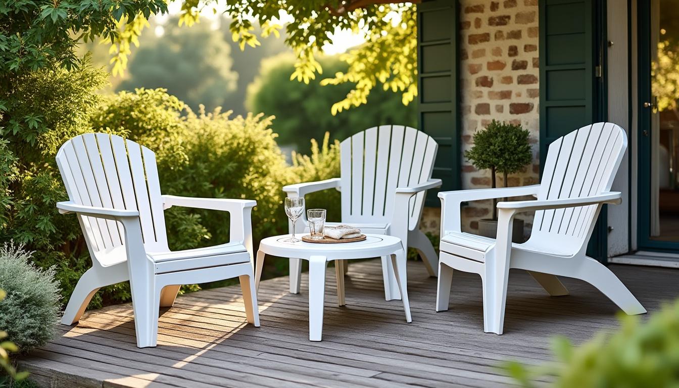 Illustration: Comprendre les spécificités du mobilier de jardin en plastique blanc