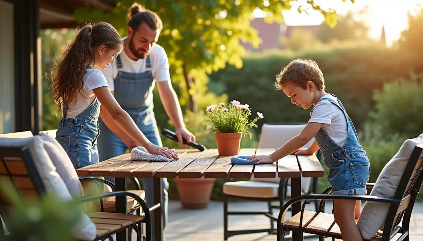 Illustration: Comprendre l’importance d’un entretien régulier pour votre salon de jardin