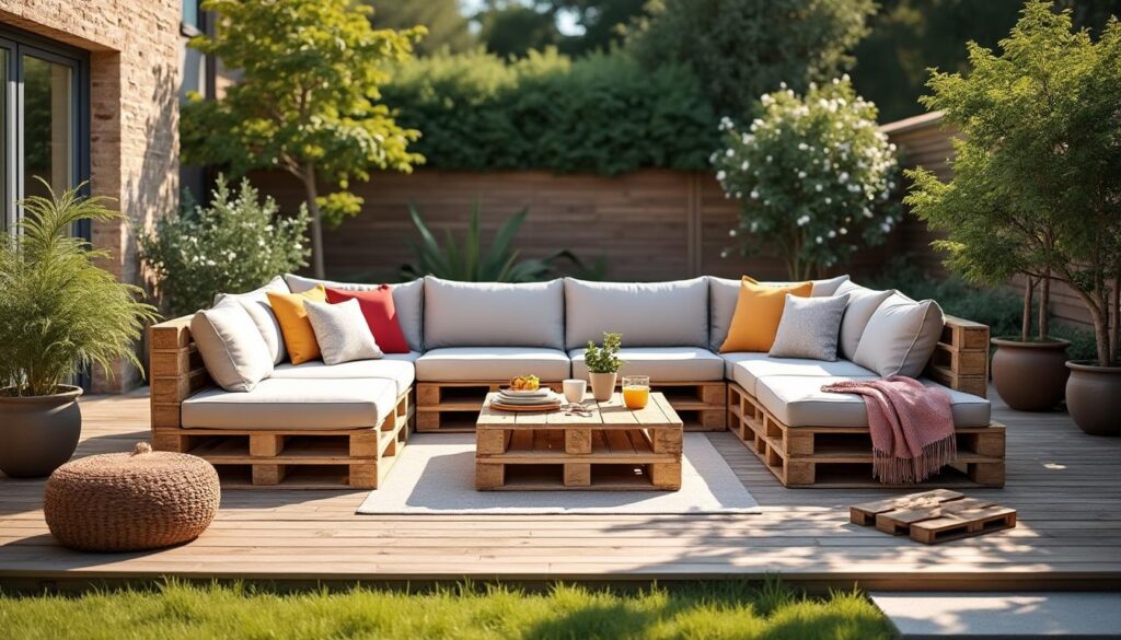 Construction d’un salon de jardin en palette : guide complet et pratique