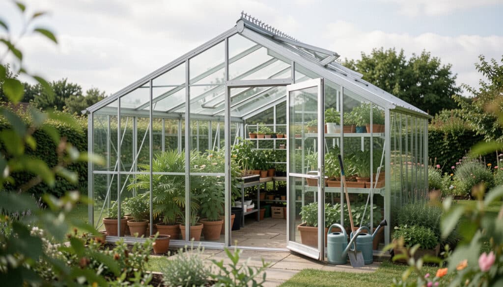 Bien choisir une serre de jardin en verre durable